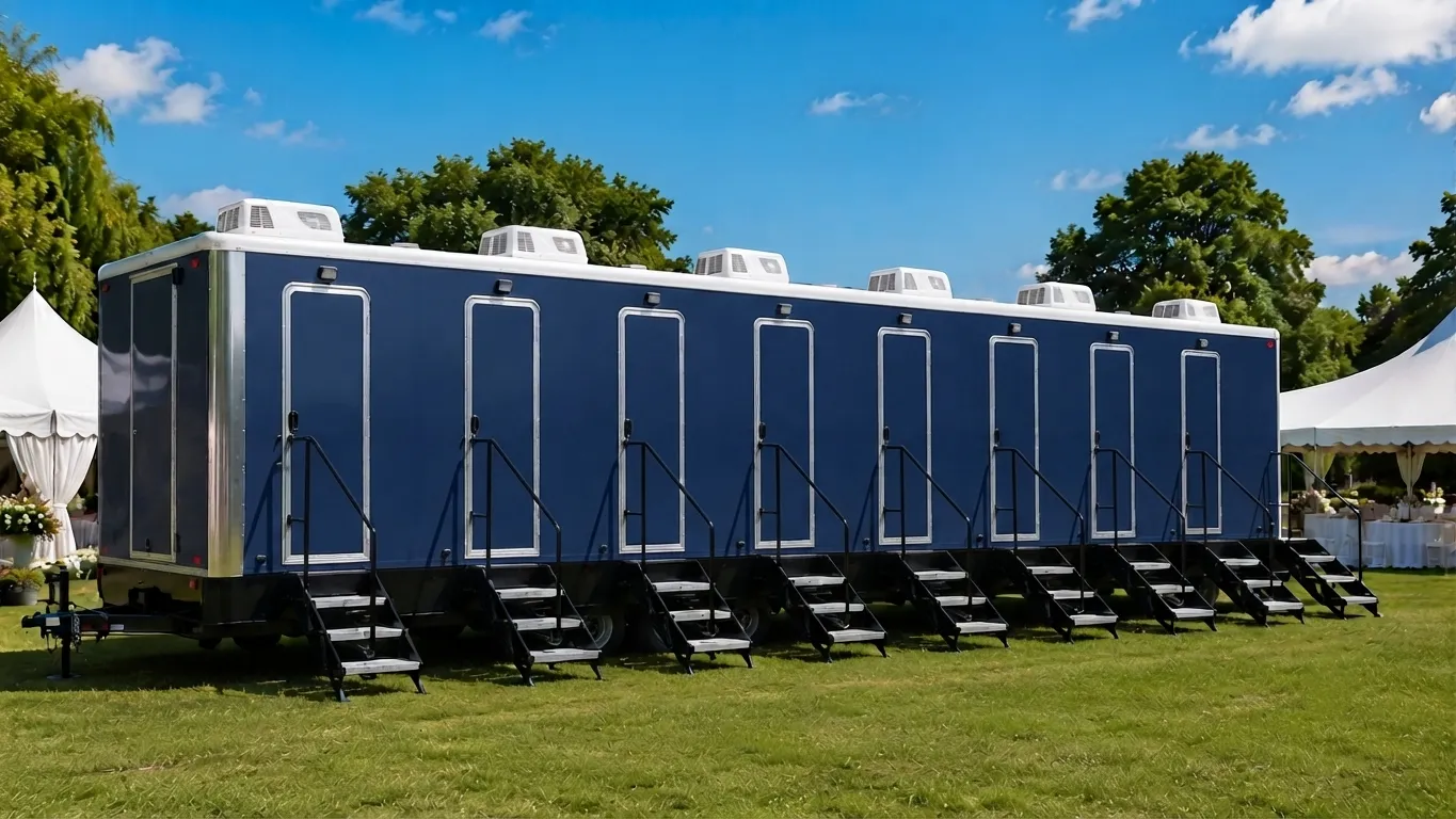 8 Stall Restroom Trailer in Macon, GA